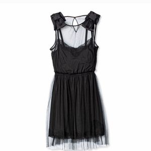 RODARTE Black Tulle mini dress